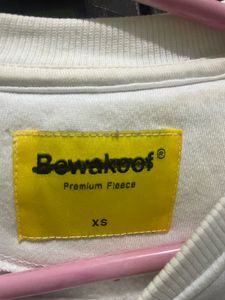 White Hooded Sweat Tshirt