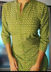 Cotton Green Kurti