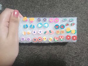 (Set Of 18) Cute Mini Studs And Earrings