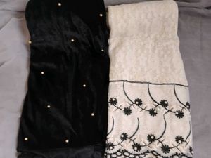 Black &amp; Beige Dupatta – Stylish Ethnic Wear