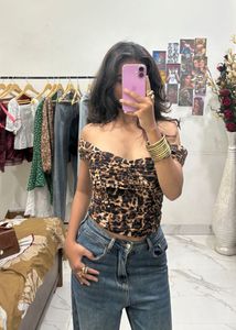 Leopard Print Top From Press. Like A Corset
