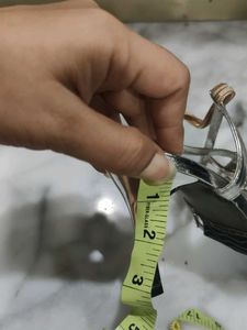 Silver Rhinestone Heels - Size 7