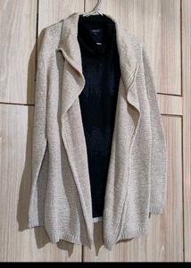 Combo Of Knitted Shrug &amp; Sleeveless Top