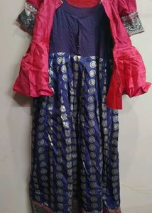 Elegant Ethnic Lahenga with Blouse Maggam Work