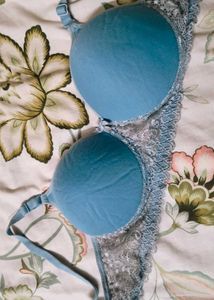 Blue Lace Bra
