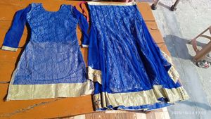 Blue Embroidered Kurta Set