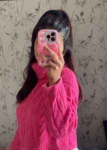 Hot Pink Knit Sweater