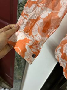 Floral Print Button-Down