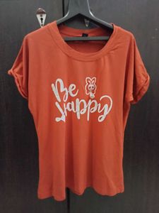 🧡✨ “Be Happy” Graphic Tee | Cute & Comfy Casual T