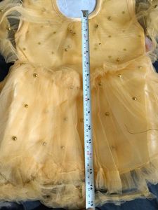 New Dress Yellow Tulle Party