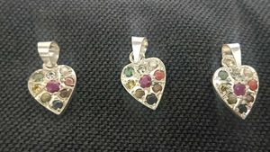 Gemstone Heart Pendant