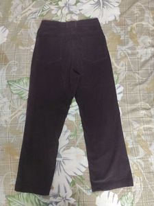 DARK PURPLE WIDE LEG COTRISE PALAZZO JEANS
