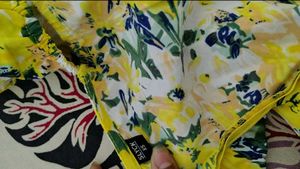 Yellow A-line Dress
