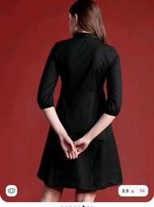 Vintage Black Midi Dress