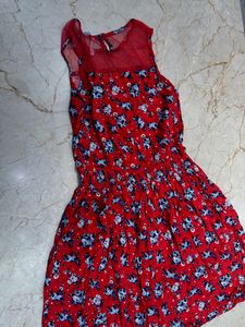 Red Floral Dress