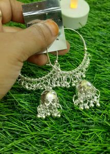 White Silver Earrings🤍