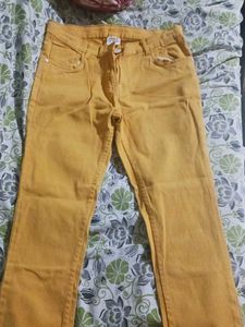 Mustard Yellow Denim Jeans