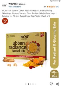 Wow Ubtan Radiance Facial Kit