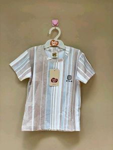 Boys Striped T-shirt &amp; Shorts Set