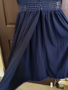 Elegant Navy Blue Dress
