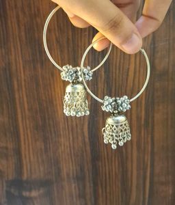 Hoop Jhumka Earrings