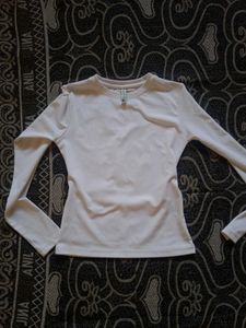 White Long Sleeve Top