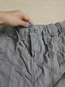 Casual Gray Mini Skirt