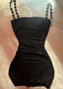Chic Black Bodycon Mini Dress