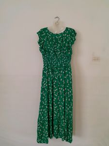 Green Printed Dress (Women&#39;s)