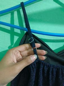 Sparkly dark blue Mini Dress