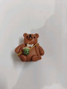 Cute Bear With Boba