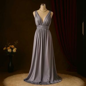 Elegant Grey Gown