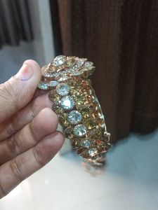 Vintage Rhinestone Cuff Bracelet