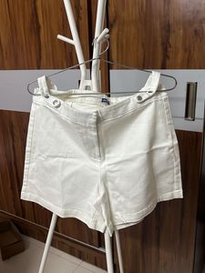 White Denim Shorts