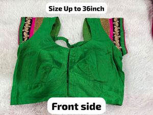 Ethnic Saree With Stitched Blouse (upto 36in)