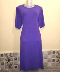 Size Large🎁Buy 2 Get 1 Free 🎁Purple Midi Dress