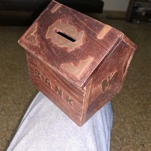 Wooden Coin Bank