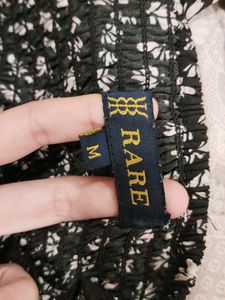RARE Brand Women&#39;s Floral Black Top