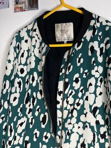ZARA TRF // Leopard Print Bomber Jacket