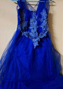 Royal Blue Beautiful Gown Full Lenght