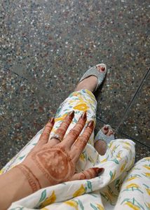Sparkly Silver Yellow Kurta Set