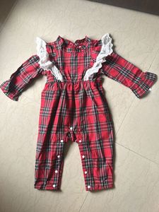 Plaid Baby Romper