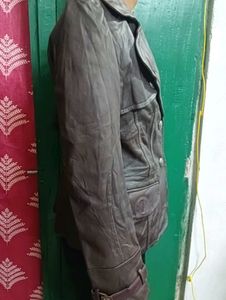 Damozel Brown Leather Jacket