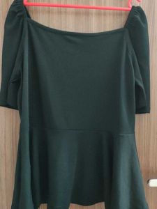 ZUVINO Peplum 2 Tops with Puff Sleeves Combo