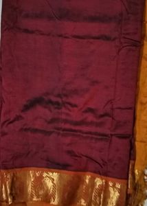 Elegant Maroon Saree