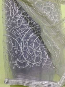 Grey Elegant Net Dupatta