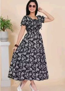 Floral Print Midi Dress