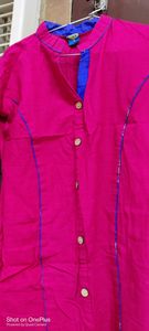 Combo of two (2)  Cotton kurties -pink and  megenta blue comfortable and hand washable