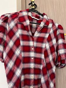 LQ - Red Plaid Flannel Shirt
