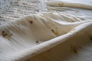 Floral print cream slip & shorts